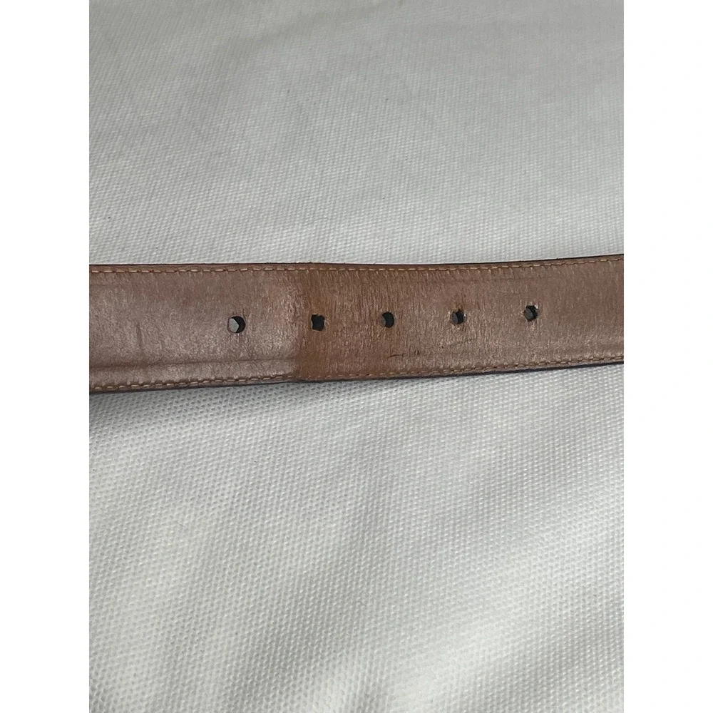 Johnston & Murphy Aniline Kipskin Shoulders Belt Handcrafted Size 32 (30